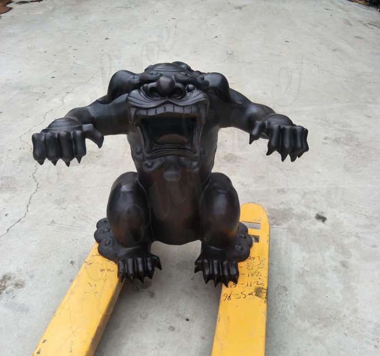 Casting Bronze Monster Sculpture Custom Made for American Customer