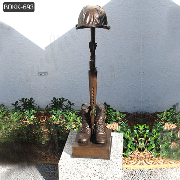 military garden statue