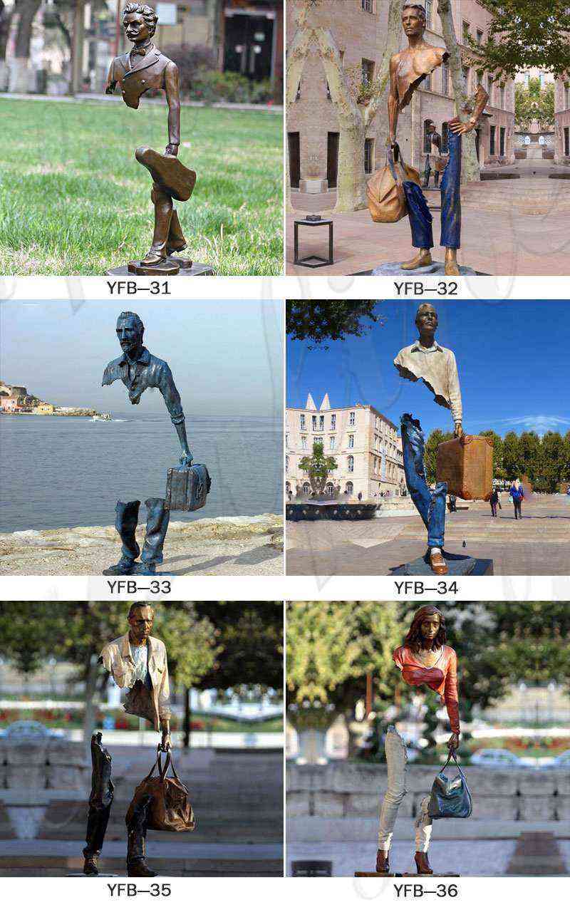 Life size bronze famous bruno catalano sculptures for sale BOKK-62 - Abstract Bronze Sculpture - 4