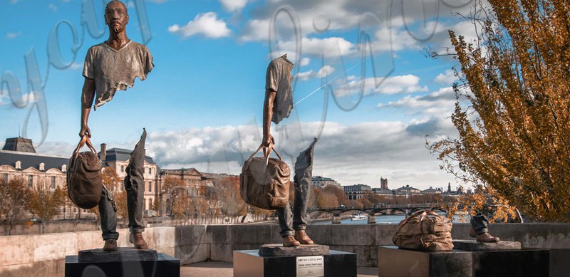 Life size bronze famous bruno catalano sculptures for sale BOKK-62 - Abstract Bronze Sculpture - 6