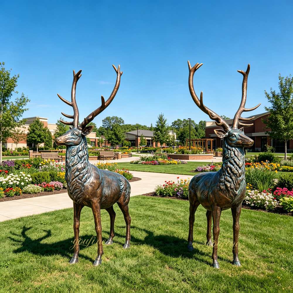 Majestic Buck Statue for garden