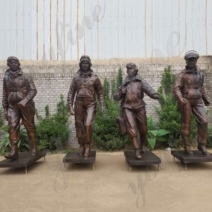 Custom Made Life Size Bronze Statue tuskegee Airmen Statue Monument for Sale BOKK-579