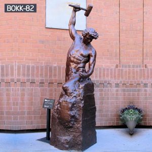 Casting bronze sculpture self made man statue BOKK-82