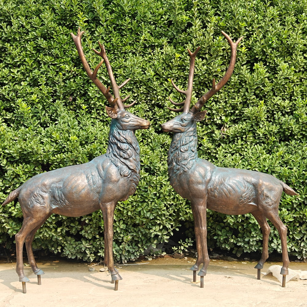 Majestic Whitetail Buck Statue factory supplier