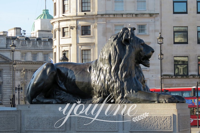 bronze lion sculpture-YouFine Sculpture