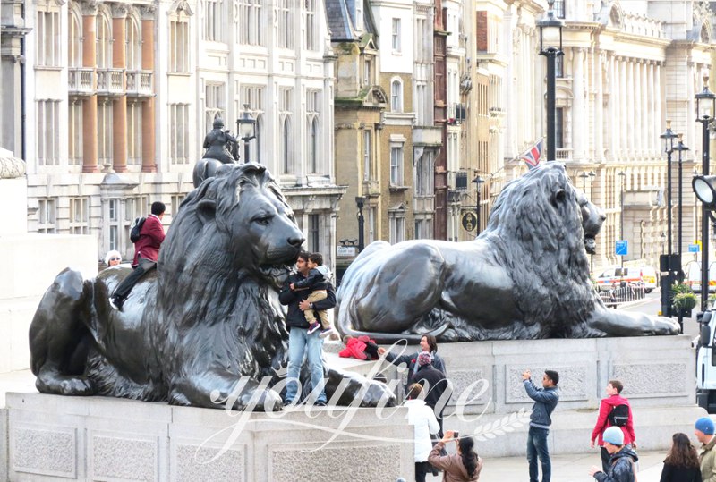 High-Quality Bronze Lion Statue for Front Porch Supplier BOKK-652 - Bronze Animal Sculpture - 17