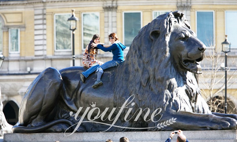 High-Quality Bronze Lion Statue for Front Porch Supplier BOKK-652 - Bronze Animal Sculpture - 16