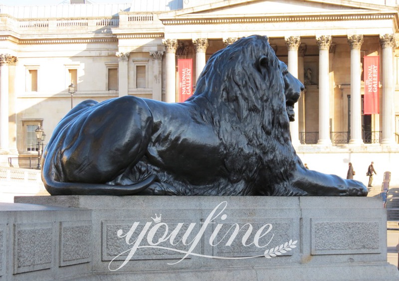 lion porch sculpture-YouFine Sculpture