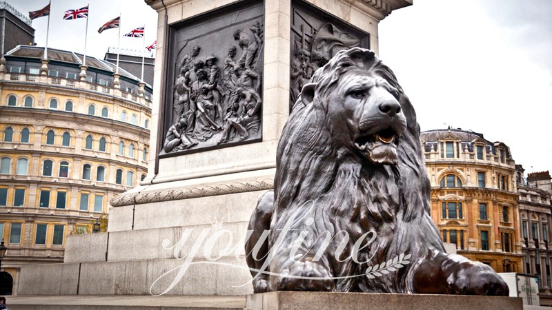 High-Quality Bronze Lion Statue for Front Porch Supplier BOKK-652 - Bronze Animal Sculpture - 13