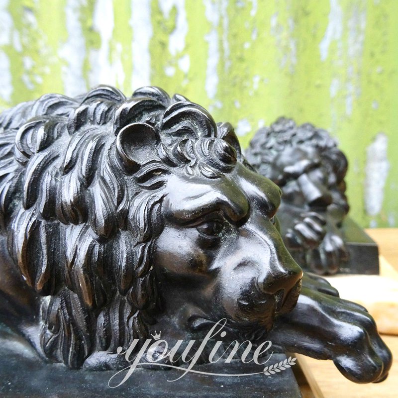 High-Quality Bronze Lion Statue for Front Porch Supplier BOKK-652 - Bronze Animal Sculpture - 22