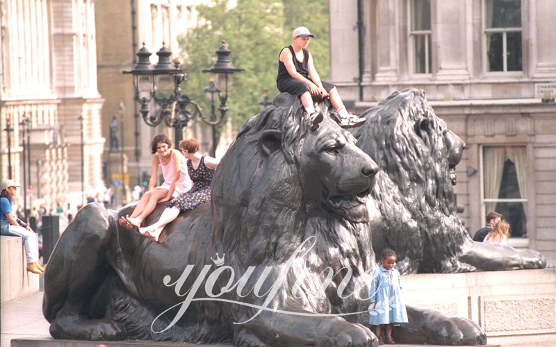 High-Quality Bronze Lion Statue for Front Porch Supplier BOKK-652 - Bronze Animal Sculpture - 11