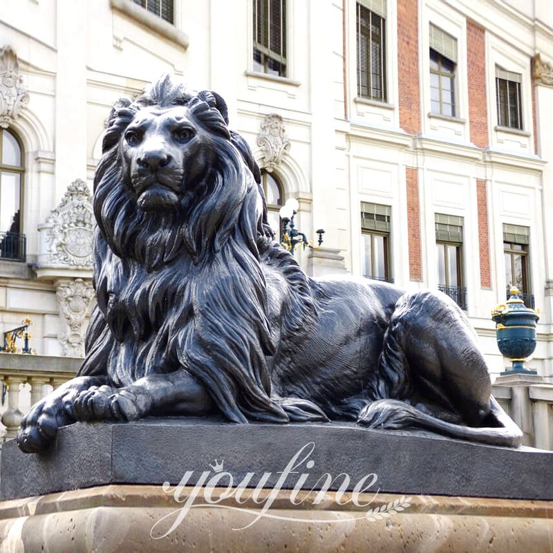 High-Quality Bronze Lion Statue for Front Porch Supplier BOKK-652 - Bronze Animal Sculpture - 10