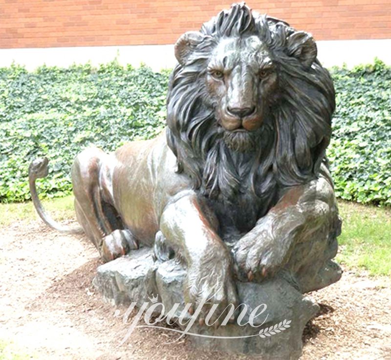 High-Quality Bronze Lion Statue for Front Porch Supplier BOKK-652 - Bronze Animal Sculpture - 20