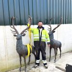 Majestic pair Bronze Whitetail Buck Statue feedback