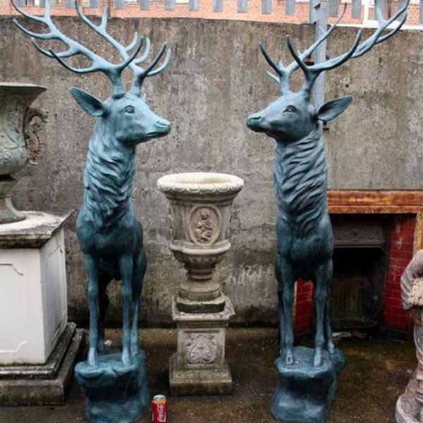 life size bronze reindeer statue