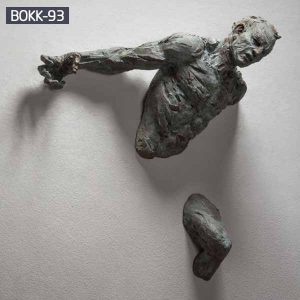 Abstract Bronze Matteo Pugliese Statue on Wall Sculpture Suppier BOKK-93