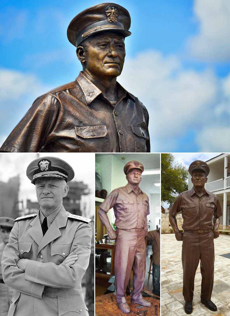 Hand Made Famous Bronze American Navy Statue for Sale BOKK-483 - Bronze Military Statues - 2