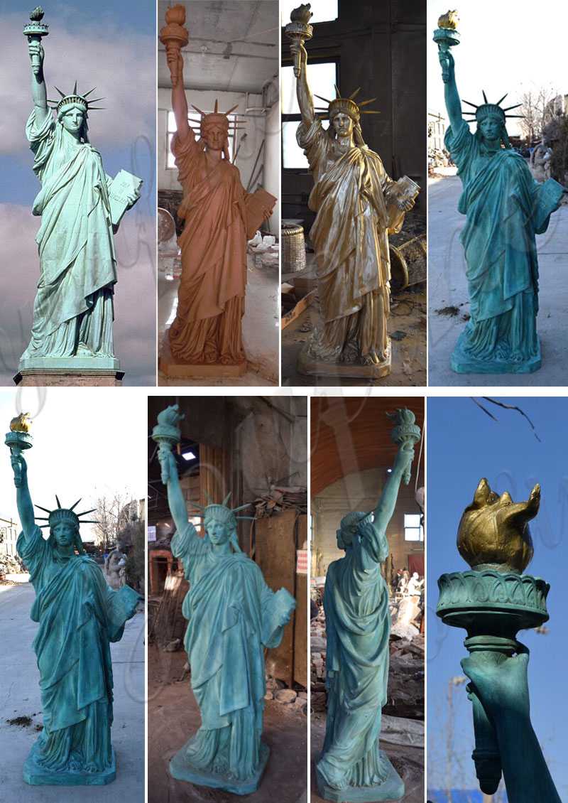 High Quality Antique Bronze Statue of Liberty Replica for Sale BOKK-471 - Bronze Classical Sculpture - 2