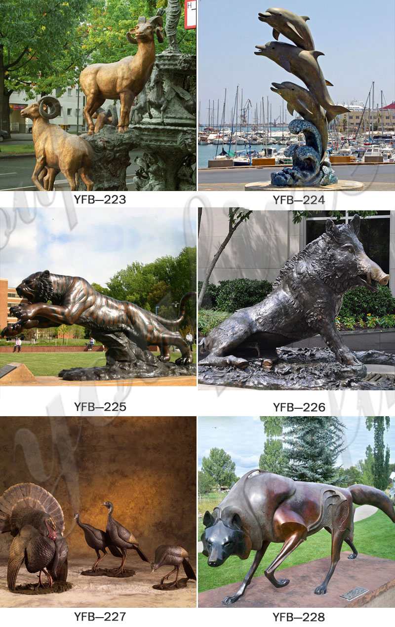 Bronze animal statues for sale
