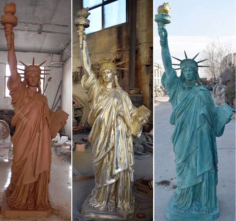 High Quality Antique Bronze Statue of Liberty Replica for Sale BOKK-471 - Bronze Classical Sculpture - 3