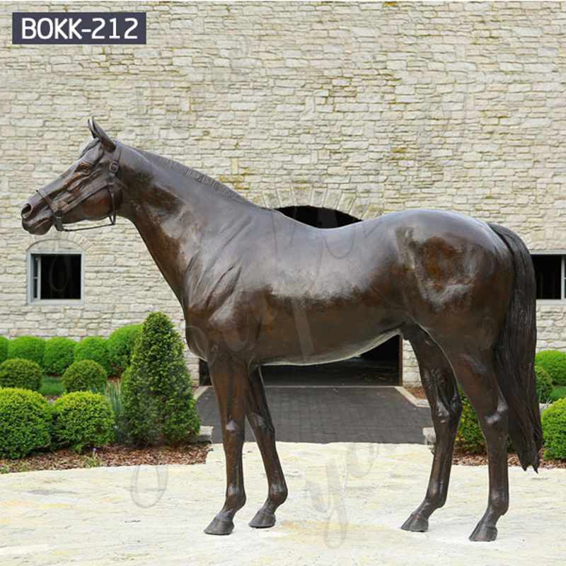 Custom Made Arabian Horse Statue Life Size Antique Bronze Horse Design