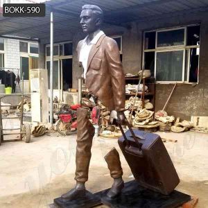 Life Size Bronze Bruno Catalano Traveler Statue for Sale BOKK-590