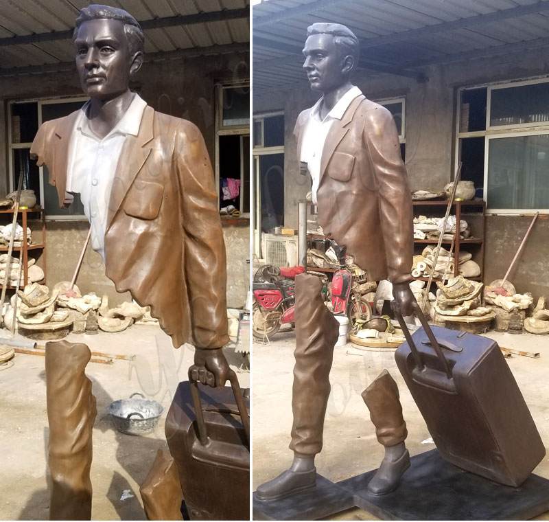 Life Size Bronze Bruno Catalano Traveler Statue for Sale BOKK-590 - Abstract Bronze Sculpture - 2