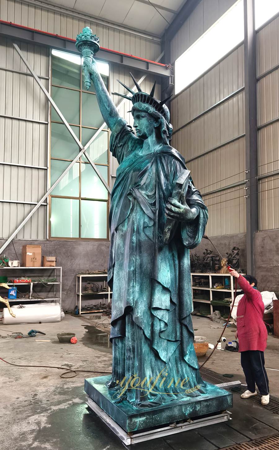 Bronze Statue of Liberty Replica BOKK-471 - Bronze Famous Sculpture - 13