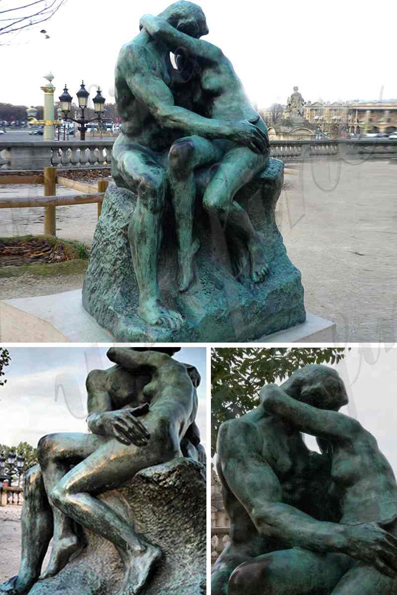 Casting Auguste Rodin’s Bronze the Kiss Statue Replica for Sale BOKK-701 - Bronze Classical Sculpture - 2