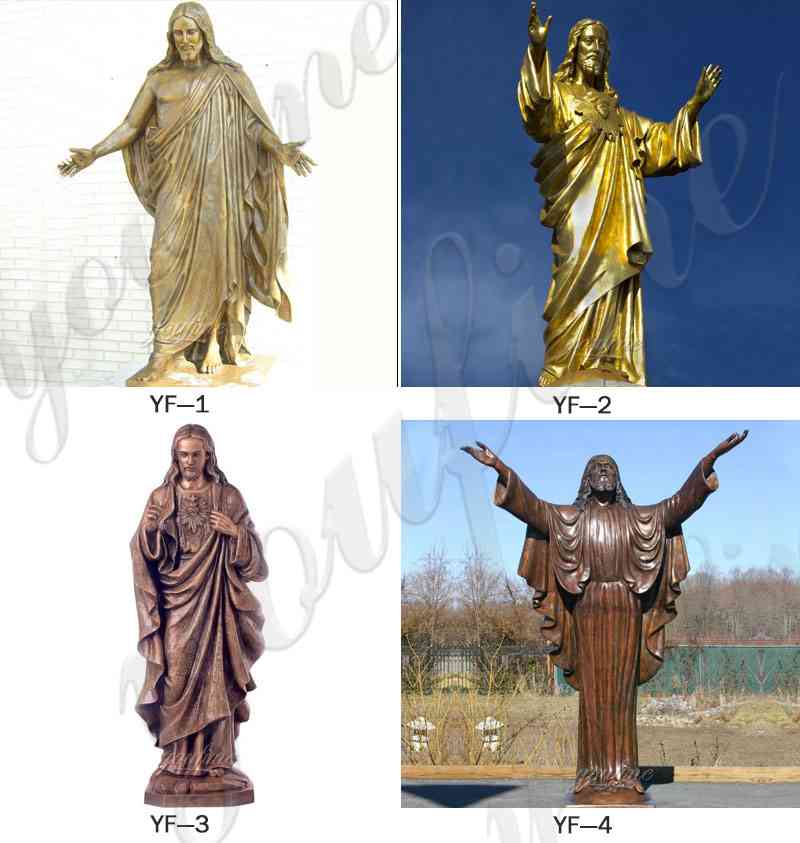 Bronze Large Outdoor Jesus Statue for Church Decor