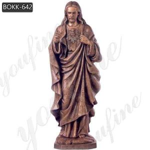 Casting Bronze Large Outdoor Jesus Statue for Church Decor Supplier BOKK-642