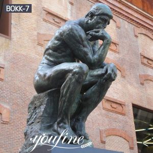 Custom Bronze Thinker Man Statue Replica for Sale BOKK-07