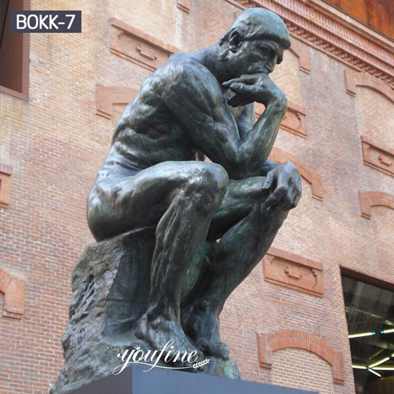 Custom Bronze Thinker Man Statue Replica for Sale BOKK-07 - Bronze Classical Sculpture - 1