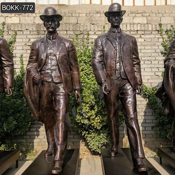 Custom Made Life Size Bronze Wright Brothers Statues for Sale