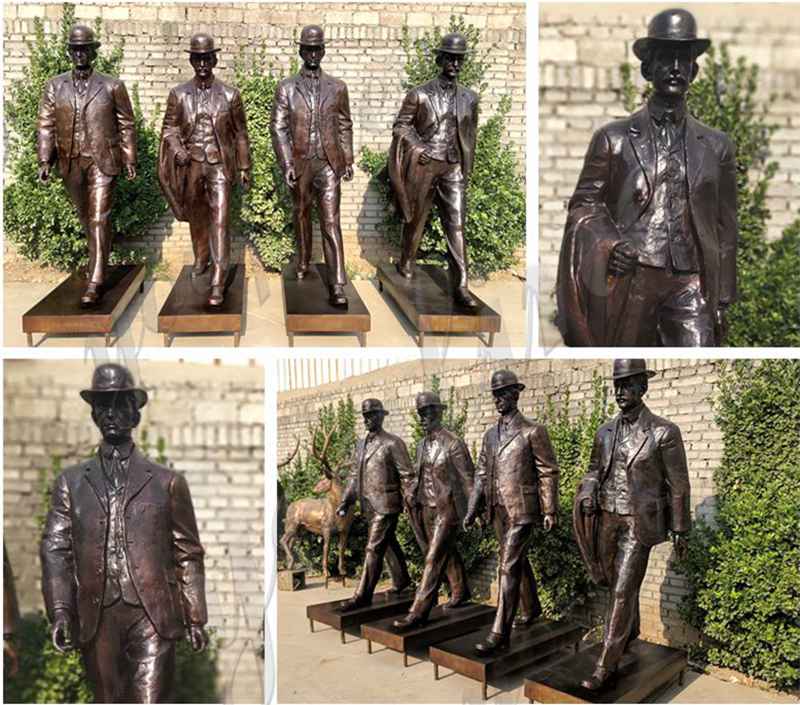 Custom Made Life Size Bronze Wright Brothers Statues for Sale BOKK-772 - Bronze Classical Sculpture - 1