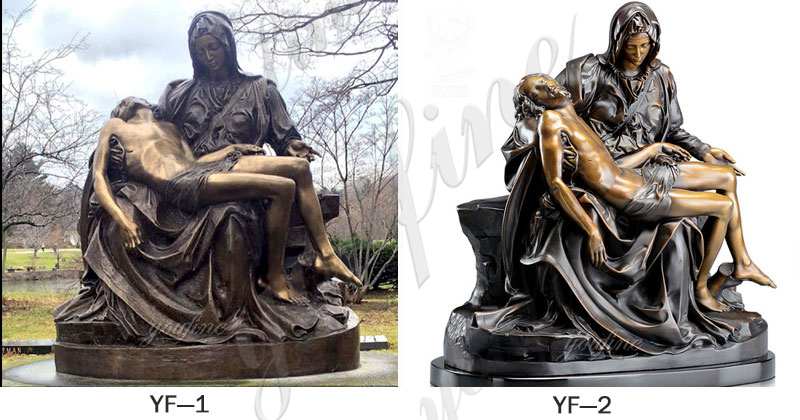 Famous Bronze Pieta Statue by Michelangelo Replica for Sale BOKK-612 - Bronze Jesus Statue - 3