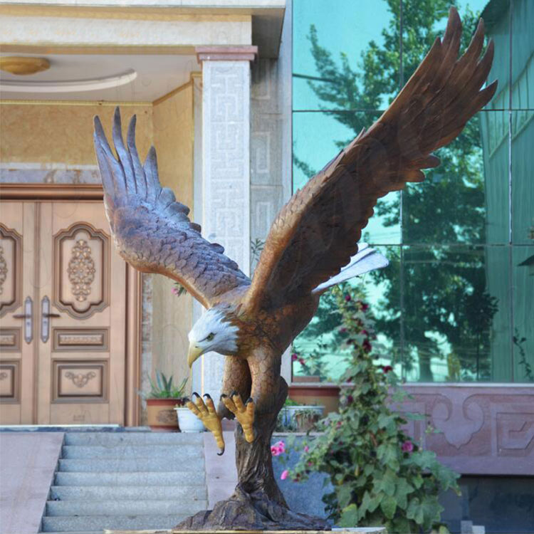 Large Flying Bronze Eagle Statues Wholesale from China Factory