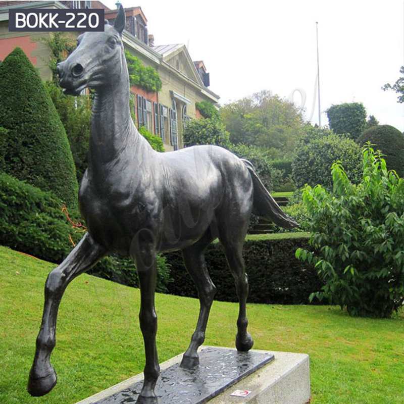 Life Size Outdoor Antique Bronze Horse Sculptures for Sale BOKK-220 - Bronze Animal Sculpture - 1