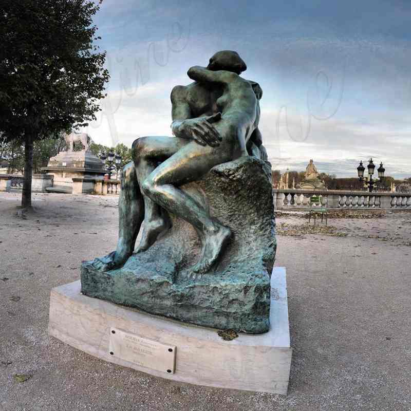 Casting Auguste Rodin’s Bronze the Kiss Statue Replica for Sale BOKK-701 - Bronze Classical Sculpture - 1