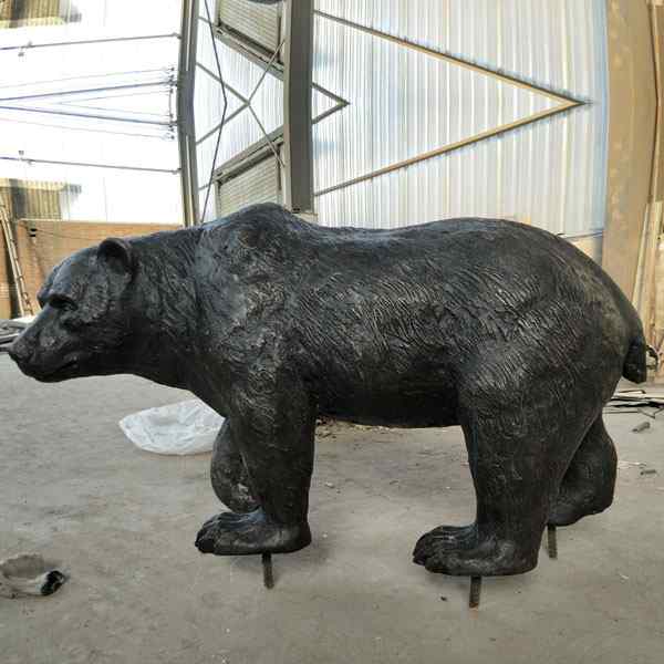 Outdoor animal statue life size bronze bear statue for sale for garden decoration