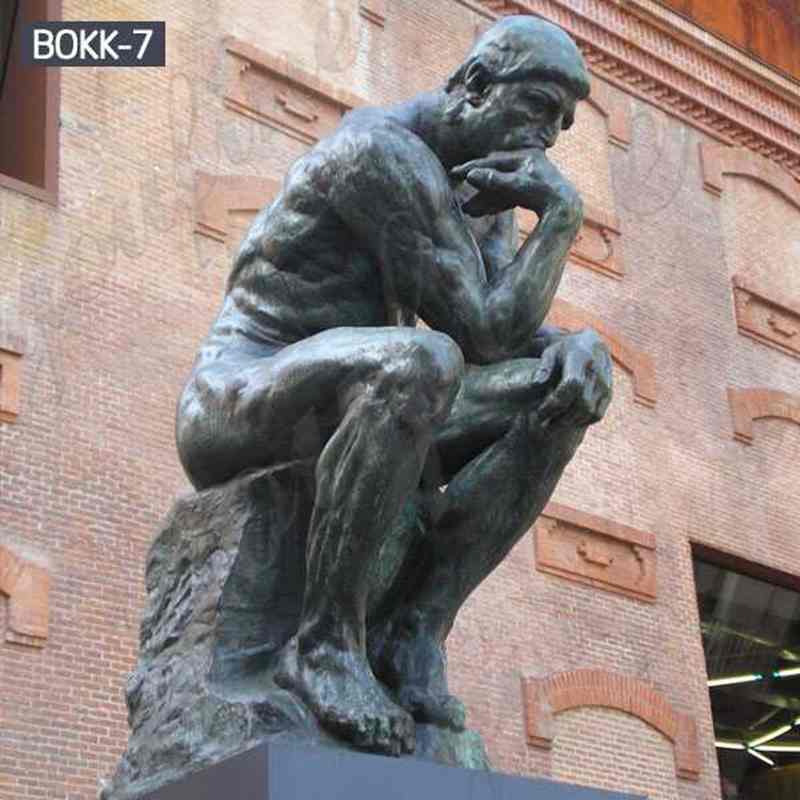 famous bronze statue the thinker statue