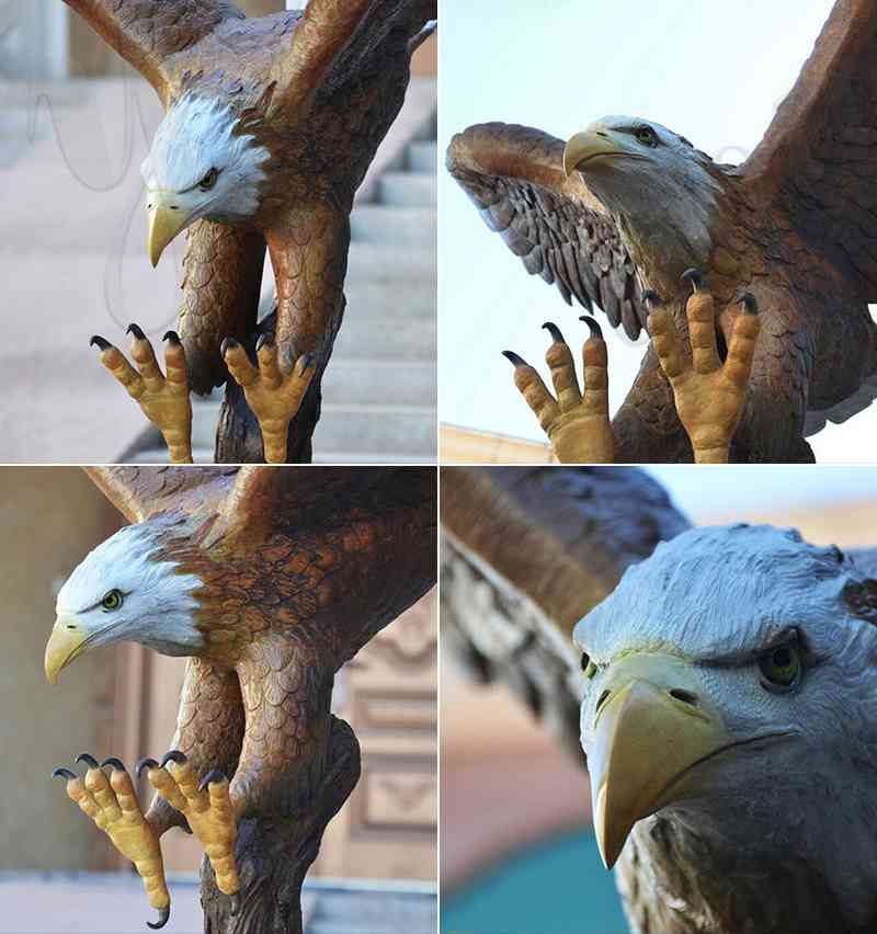 Large Flying Bronze Eagle Statues Wholesale from China Factory BOKK-601 - Bronze Eagle Sculpture - 3