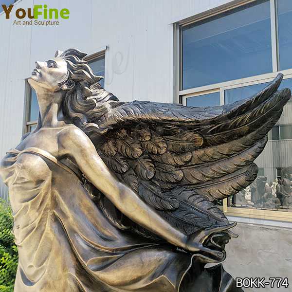 bronze flying female angel statue YouFine Bronze Sculpture
