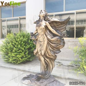 Beautiful Life Size Bronze Flying Female Angel Statue Supplier BOKK-774