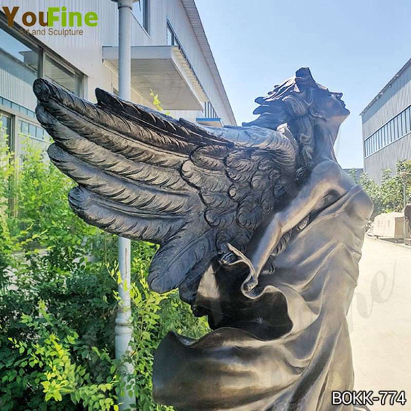 Beautiful Life Size Bronze Flying Female Angel Statue Supplier BOKK-774 - Bronze Angel Sculpture - 2