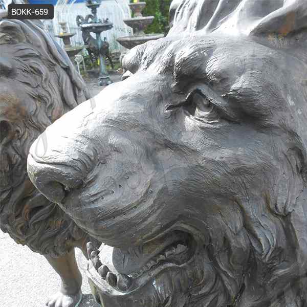 Custom Made Life size bronze Lion Statue Supplier