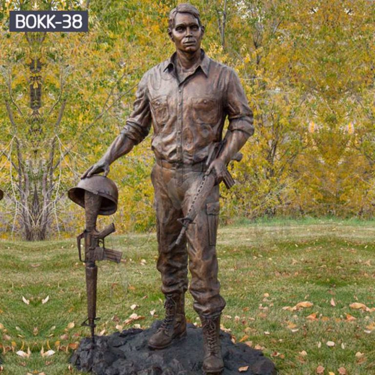 Custom Made Memorial Bronze Vietnam Soldier Statue Supplier