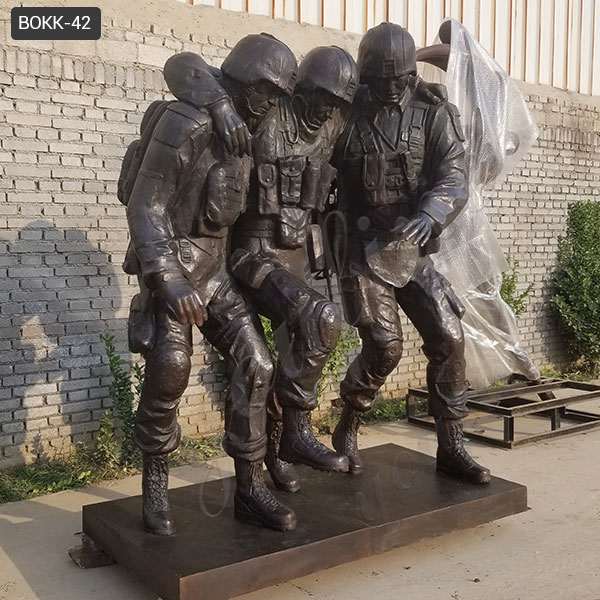 Famous Bronze Outdoor Military No Man Left Behind Statue