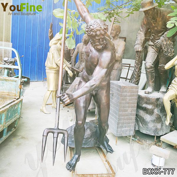 Famous Greek Bronze Life Size Poseidon Statue for Sale