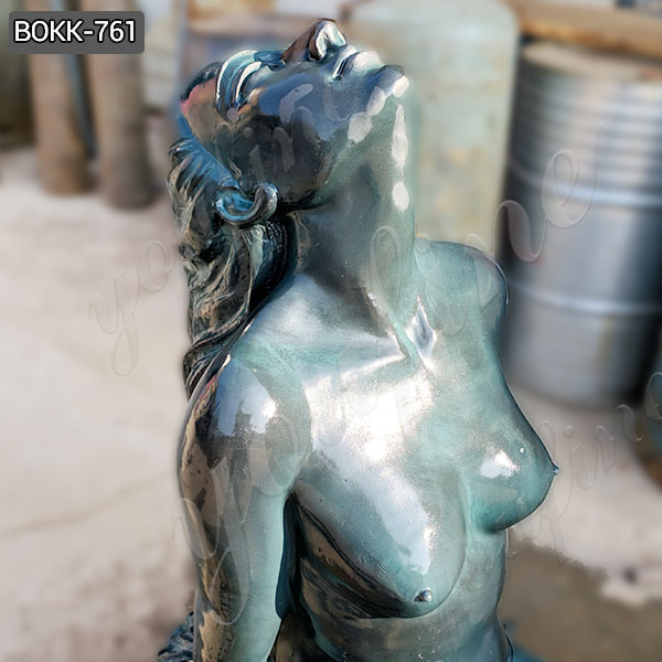 Solid Bronze Mermaid Sculpture from Factory Supply